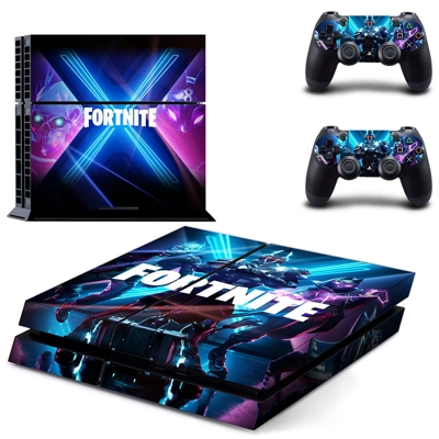 Fortnite skin sticker for playstation 4 console and two co..