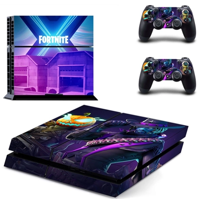 Fortnite skin sticker for playstation 4 console and two controllers