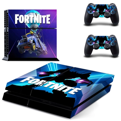 Fortnite skin sticker for playstation 4 console and two controllers