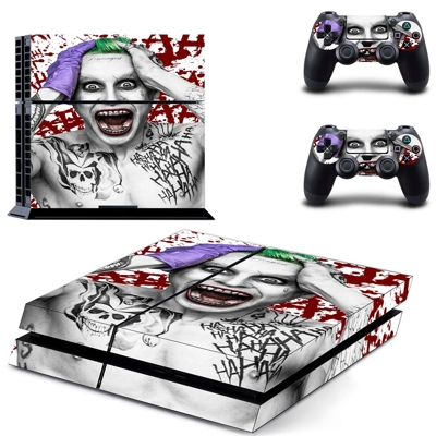 Joker skin sticker for playstation 4 console and two controllers