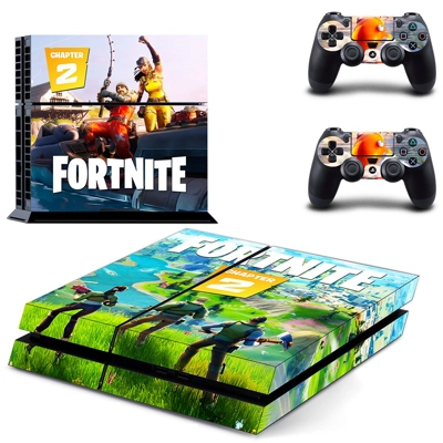 Fortnite skin sticker for playstation 4 console and two co..