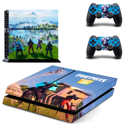 Fortnite skin sticker for playstation 4 console and two co..