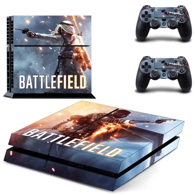 Battlefield skin sticker for playstation 4 console and two controllers