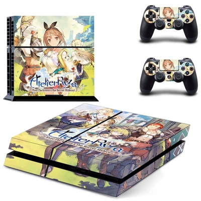 Atelier Ryza skin sticker for playstation 4 console and two controllers