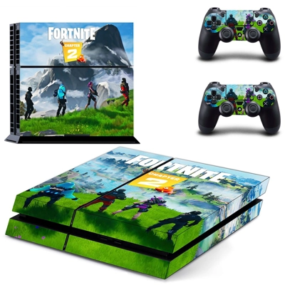 Fortnite skin sticker for playstation 4 console and two co..