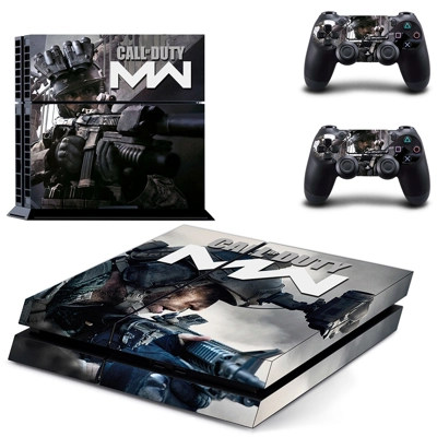 Modern Warfare skin sticker for playstation 4 console and two controllers
