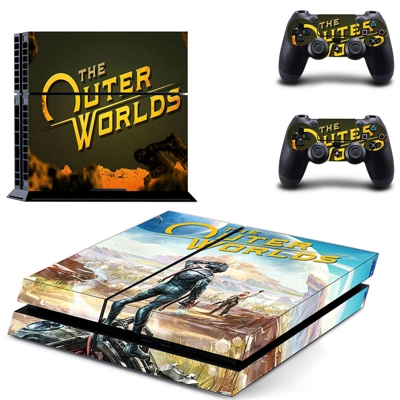 The Outer Worlds skin sticker for playstation 4 console and two controllers