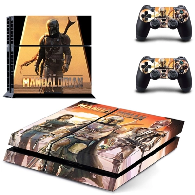 The Mandalorian skin sticker for playstation 4 console and.. The Mandalorian skin sticker for playstation 4 console and..