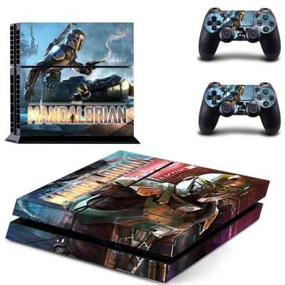 The Mandalorian skin sticker for playstation 4 console and.. The Mandalorian skin sticker for playstation 4 console and..