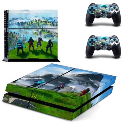 Fortnite skin sticker for playstation 4 console and two co..