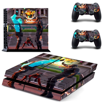 Fortnite skin sticker for playstation 4 console and two co..