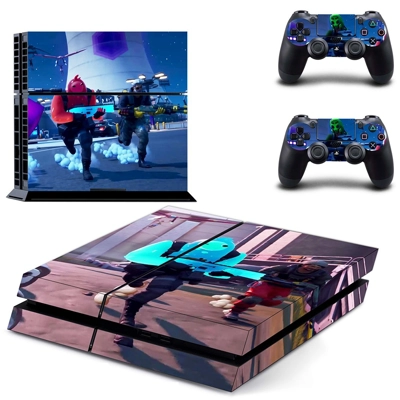 Fortnite skin sticker for playstation 4 console and two controllers