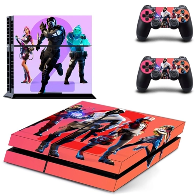 Fortnite skin sticker for playstation 4 console and two controllers