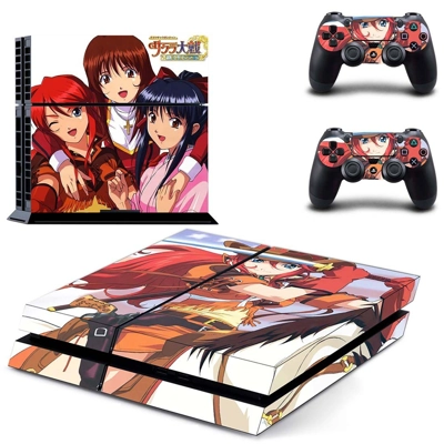 Sakura Wars skin sticker for playstation 4 console and two controllers