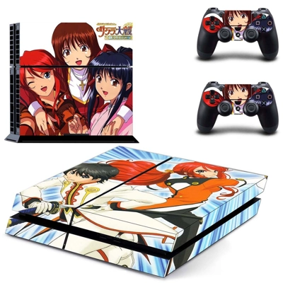 Sakura Wars skin sticker for playstation 4 console and two.. Sakura Wars skin sticker for playstation 4 console and two..