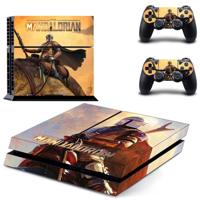 The Mandalorian skin sticker for playstation 4 console and.. The Mandalorian skin sticker for playstation 4 console and..