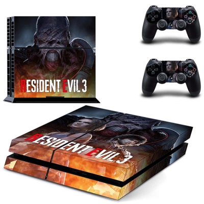 Resident Evil 3 skin sticker for playstation 4 console and.. Resident Evil 3 skin sticker for playstation 4 console and..