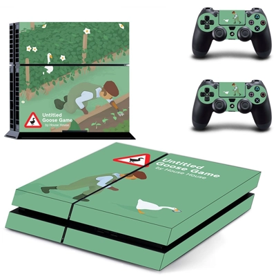 Untitled Goose Game skin sticker for playstation 4 console.. Untitled Goose Game skin sticker for playstation 4 console..