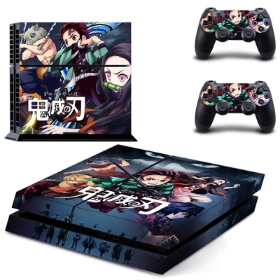 Demon Slayer skin sticker for playstation 4 console and tw..