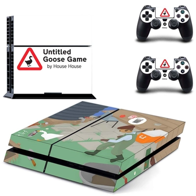 Untitled Goose Game skin sticker for playstation 4 console.. Untitled Goose Game skin sticker for playstation 4 console..