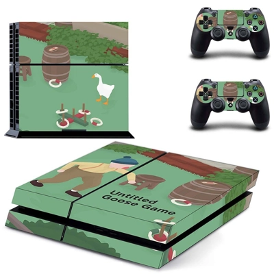 Untitled Goose Game skin sticker for playstation 4 console.. Untitled Goose Game skin sticker for playstation 4 console..