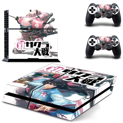 Sakura Wars skin sticker for playstation 4 console and two..