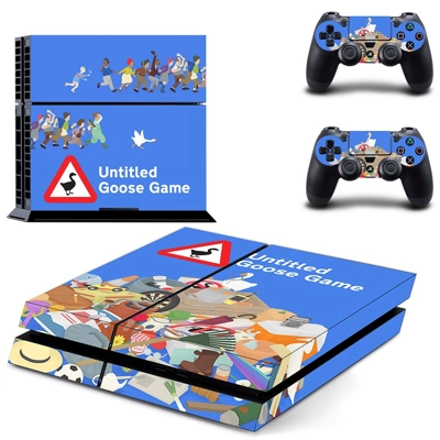 Untitled Goose Game skin sticker for playstation 4 console.. Untitled Goose Game skin sticker for playstation 4 console..