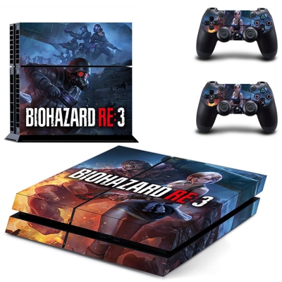 Biohazard RE3 skin sticker for playstation 4 console and t.. Biohazard RE3 skin sticker for playstation 4 console and t..
