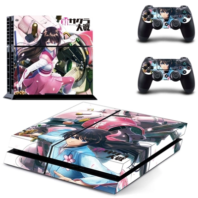 Sakura Wars skin sticker for playstation 4 console and two..