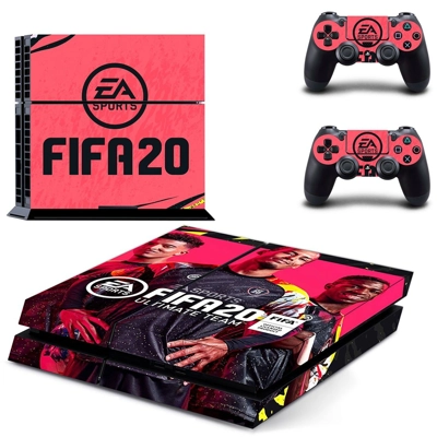 FIFA 20 skin sticker for playstation 4 console and two controllers