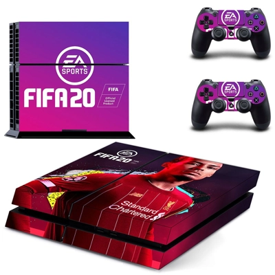 FIFA 20 skin sticker for playstation 4 console and two controllers