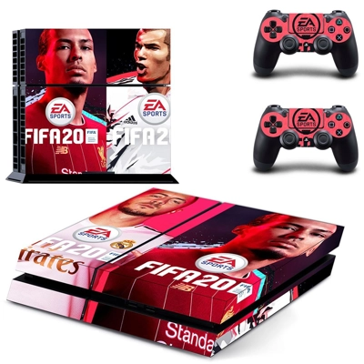 FIFA 20 skin sticker for playstation 4 console and two controllers