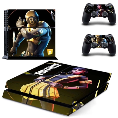 Fortnite 2 skin sticker for playstation 4 console and two controllers