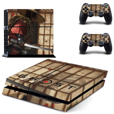 Ghost of Tsushima skin sticker for playstation 4 console a.. Ghost of Tsushima skin sticker for playstation 4 console a..