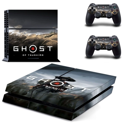 Ghost of Tsushima skin sticker for playstation 4 console a.. Ghost of Tsushima skin sticker for playstation 4 console a..