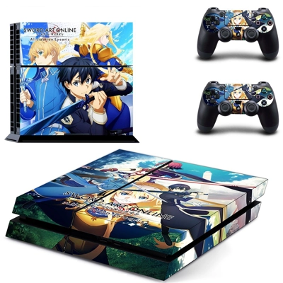 Alicization Lycoris skin sticker for playstation 4 console and two controllers