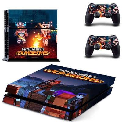 Minecraft Dungeons skin sticker for playstation 4 console .. Minecraft Dungeons skin sticker for playstation 4 console ..