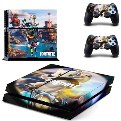 Fortnite skin sticker for playstation 4 console and two co.. Fortnite skin sticker for playstation 4 console and two co..