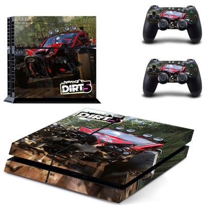 Dirt 5 skin sticker for playstation 4 console and two cont.. Dirt 5 skin sticker for playstation 4 console and two cont..