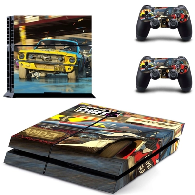 Dirt 5 skin sticker for playstation 4 console and two cont.. Dirt 5 skin sticker for playstation 4 console and two cont..