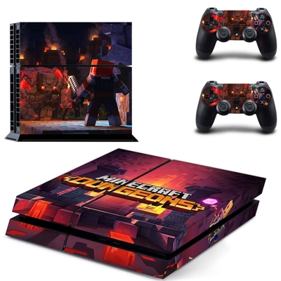 Minecraft Dungeons skin sticker for playstation 4 console .. Minecraft Dungeons skin sticker for playstation 4 console ..