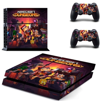Minecraft Dungeons skin sticker for playstation 4 console .. Minecraft Dungeons skin sticker for playstation 4 console ..