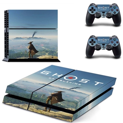Ghost of Tsushima skin sticker for playstation 4 console a.. Ghost of Tsushima skin sticker for playstation 4 console a..