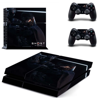 Ghost of Tsushima skin sticker for playstation 4 console a.. Ghost of Tsushima skin sticker for playstation 4 console a..
