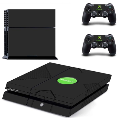 Classic skin sticker for playstation 4 console and two con.. Classic skin sticker for playstation 4 console and two con..