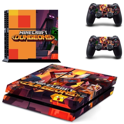 Minecraft Dungeons skin sticker for playstation 4 console .. Minecraft Dungeons skin sticker for playstation 4 console ..