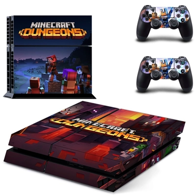 Minecraft Dungeons skin sticker for playstation 4 console .. Minecraft Dungeons skin sticker for playstation 4 console ..