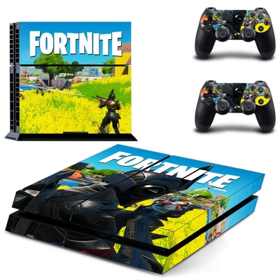 Fortnite skin sticker for playstation 4 console and two controllers