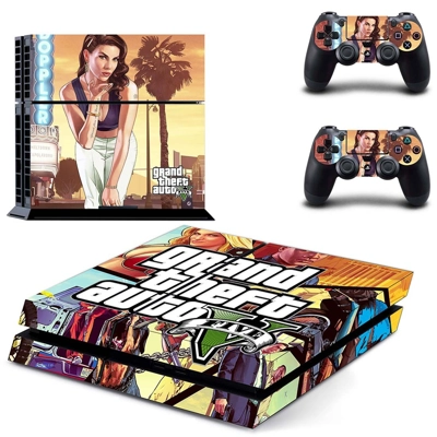 Grand Theft Auto 5 skin sticker for playstation 4 console .. Grand Theft Auto 5 skin sticker for playstation 4 console ..