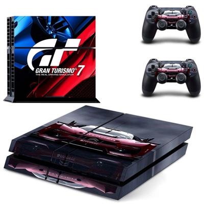 GT racing 7 skin sticker for playstation 4 console and two.. GT racing 7 skin sticker for playstation 4 console and two..